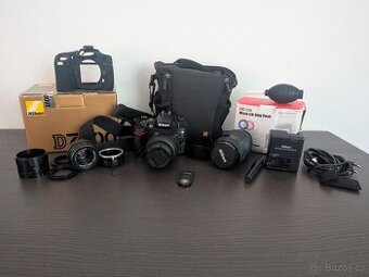 Nikon D7000 + 3 objektivy + bohaté příslušenství
