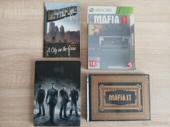 XBox 360 hra Mafia II Steel book + art book + mapa