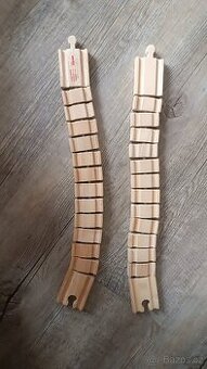 Vláčkodráhy - 2 ks ohebná kolejnice 38 cm