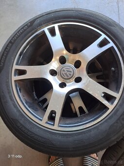 Originální litá sada kol VW 5x112 205/55 R16 HANKOOK DOT5021