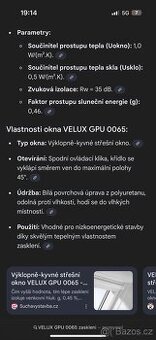 Střešní okno VELUX 78x118, trojsklo, vč. rolety