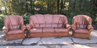 Kožená sedací souorava 3+1+1