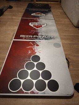 Beer-Pong Originální stůl + držáky kelímků