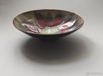 Smaltovaná měděná Vintage miska - 1