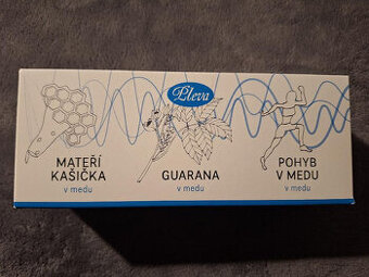 krabička s medy - mateří kašička, guarana a pohyb v medu