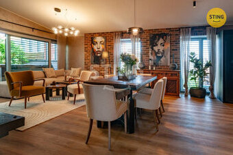 Prodej luxusního cihlového loftového bytu s terasou , 133107