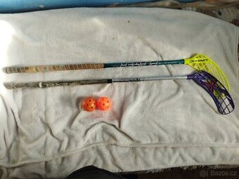 florbalové hokejky + myčky