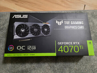 ASUS TUF RTX 4070 Ti O12G – ZÁRUKA do 25. 1. 2026 + ORIGINÁL
