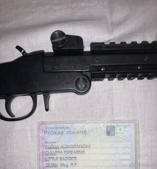 Zbraň CHIAPPA FIREARMS , puška ráže 22 jednoranová,,