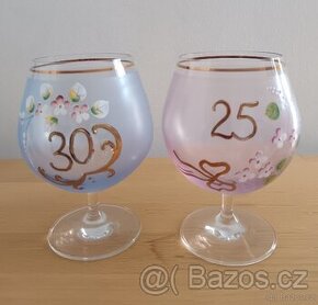 Výroční skleničky 
25 a 30 let
