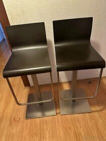2x barová židle Pedrali Kuadra 4408 Wenge - 1