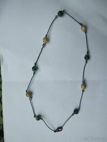 Zelený ketlovany náhrdelník