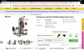 Prodám Posilovací věž BH FITNESS Global Gym Plus