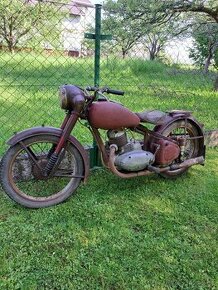 Jawa 250 pérak 1952 bez dokladů