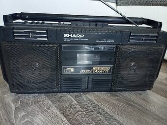 Sharp WQ234 bk, radiomagnetofon retro kazeťák