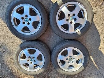 Prodám origo alu kola skoda Fabie 1 5x100 r14