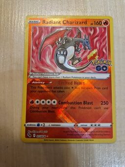 Pokémon karty Radiant Charizard