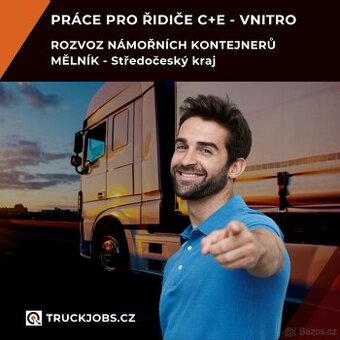 Přijmeme řidiče C+E - ROZVOZ NÁMOŘNÍCH KONTEJNERŮ ČR