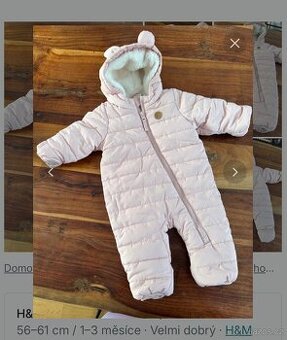 Kombineza H&M 56cm - 1/2m