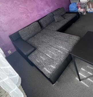 Rohová sedací rozkládací sedací souprava