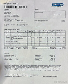 Prodám téměř nové zimní pneumatiky 195/65/R15 91T Sallun ICE