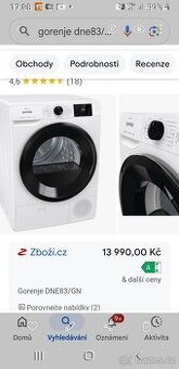 Sušička gorenje..8 kg rok 2023...květen