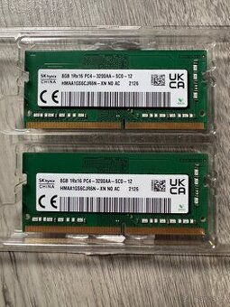 RAM paměti SK hynix 8GB DDR4 SO-DIMM 3200 MHz
