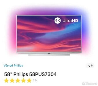 Televize Philips 58" 4K Ambilight + Android TV