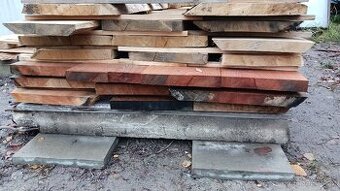 Dubové fošny, délka 2metry, síla 55mm