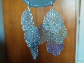 Prodám stříbrné visací náušnice.