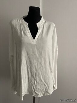 Příjemná tunika bílá vel. XXXL/52-54.