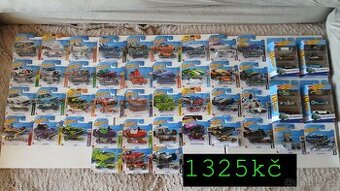 Hot wheels 5x2 nebo 53 nerozbalených autíček ceny dle fotek