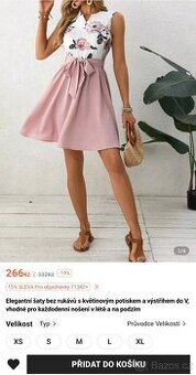 Nové šaty Shein odpovidaji vel L-XL, i když je psáno XXLv pr