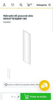 Dveře L (levé) do sprchového koutu SAT