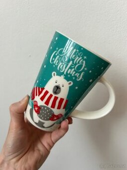 Vánoční hrnek s medvídkem