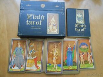 Zlatý tarot MARY PACKARD karty + knížka - zachovalý