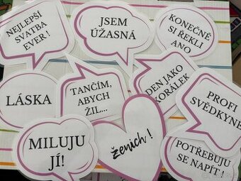 Svatební rekvizity do fotokoutku