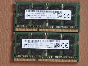 Paměťi do notebooku DDR3L 8GB SO-DIMM Micron