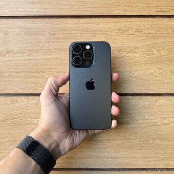 APPLE IPHONE 16 PRO 128GB ČERNÝ TITAN,ZÁRUKA,100% BATERIE