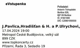 Ulrychovi, Javory, Hradišťan - 17.4 2024 - Č. Budějovice