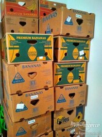 Různé banánové krabice čisté nové