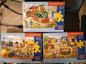 2 x puzzle dětské 30, 30 a 60 dílů (4-5 let)
