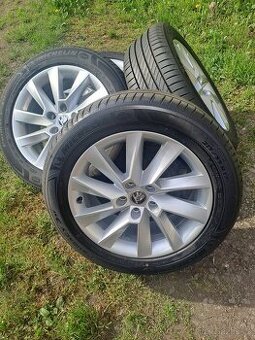 Alu kola 5x112 originál Škoda Superb III 215/55 R17
