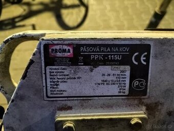 Prodám starší pásovou pilu na kov PROMA PPK-115U - 1
