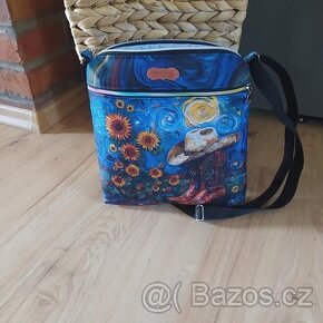 Crossbody se slunečnicemi a kovbojským kloboukem - 1