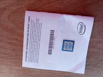 Intel nálepka. Vhodné pro zběratel.