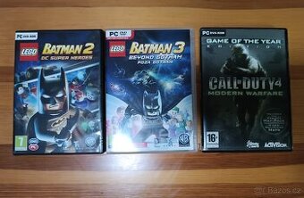 Počítačové hry - Call od duty 4, Lego Batman 2, 3