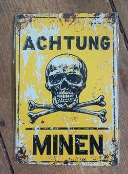 Achtung MINEN, Wehrmacht cedule-repro