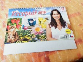 Stolní kalendář RECEPTÁŘ 2019 - nepoužívaný - 1