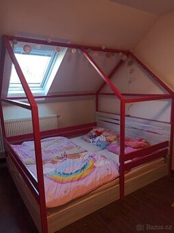 Domečková postel 180x200 vlastní výroba